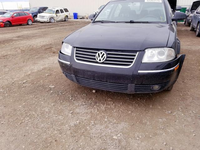 WVWBD63B85P009430 - 2005 VOLKSWAGEN PASSAT GLS BLACK photo 9