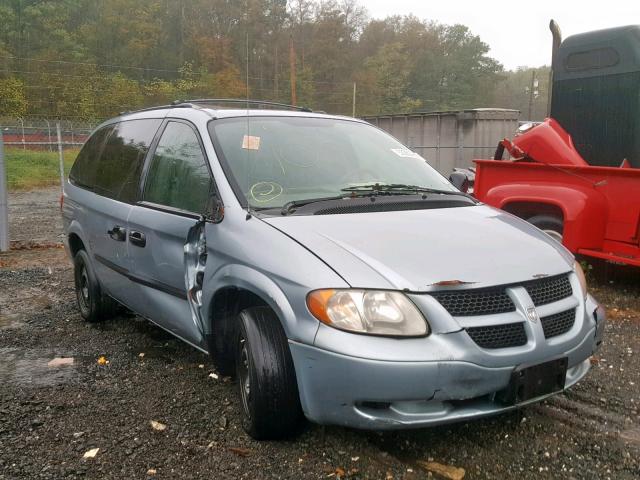 1D4GP24RX3B296686 - 2003 DODGE GRAND CARA BLUE photo 1