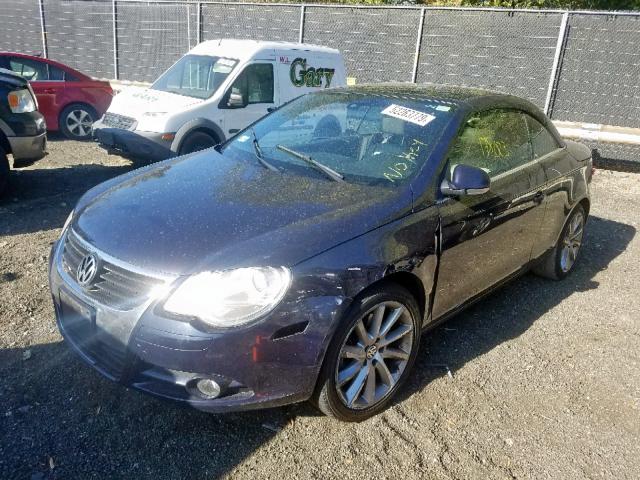 WVWDA71F67V044916 - 2007 VOLKSWAGEN EOS 2.0T S BLUE photo 2