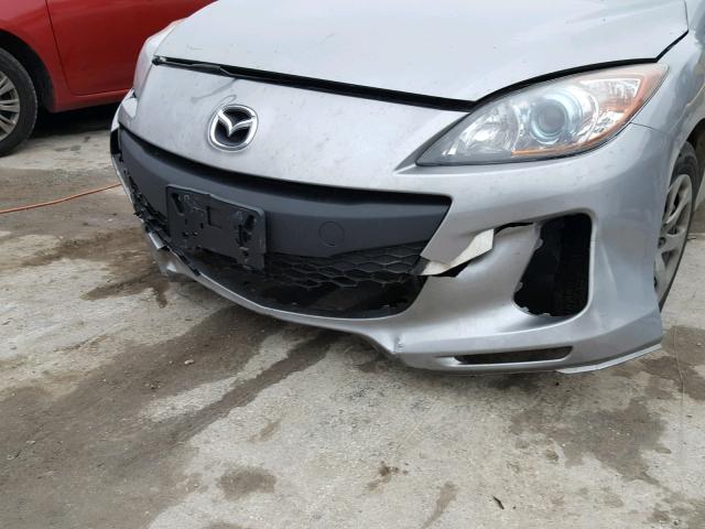 JM1BL1U8XD1707225 - 2013 MAZDA 3 I SILVER photo 9