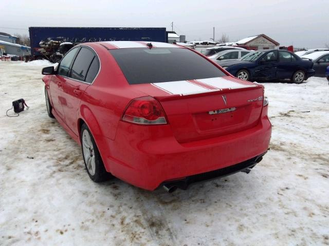 6G2ER57709L213044 - 2009 PONTIAC G8 RED photo 3