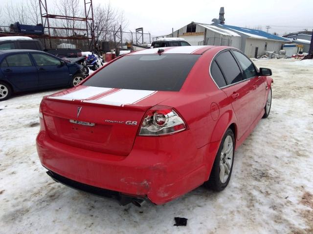 6G2ER57709L213044 - 2009 PONTIAC G8 RED photo 4