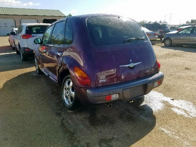 3C8FY4BB51T645285 - 2001 CHRYSLER PT CRUISER PURPLE photo 3