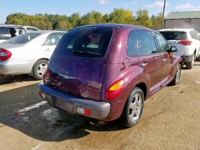 3C8FY4BB51T645285 - 2001 CHRYSLER PT CRUISER PURPLE photo 4