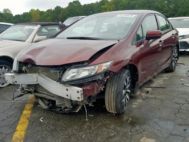 19XFB2F90EE049493 - 2014 HONDA CIVIC EXL 栗色 照片 2