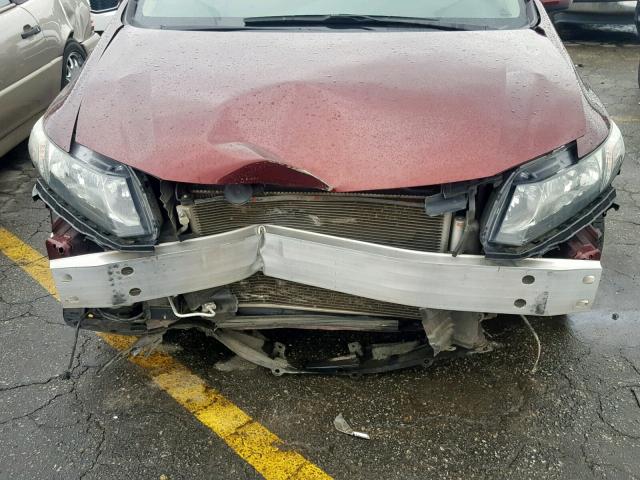 19XFB2F90EE049493 - 2014 HONDA CIVIC EXL 栗色 照片 9