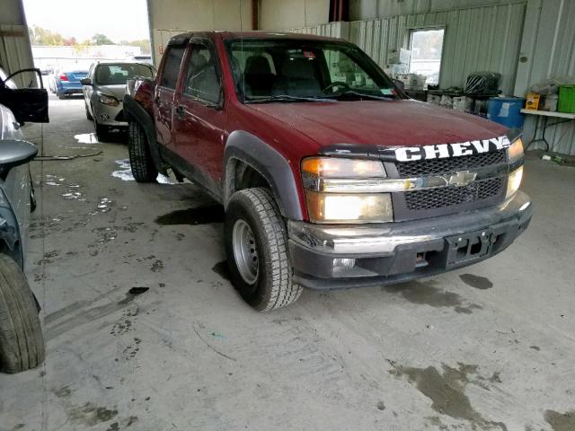 1GCDT136768195961 - 2006 CHEVROLET COLORADO MAROON photo 1