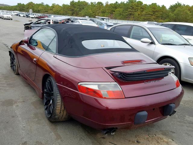 WP0CA2990XS653417 - 1999 PORSCHE 911 CARRER BURGUNDY photo 3