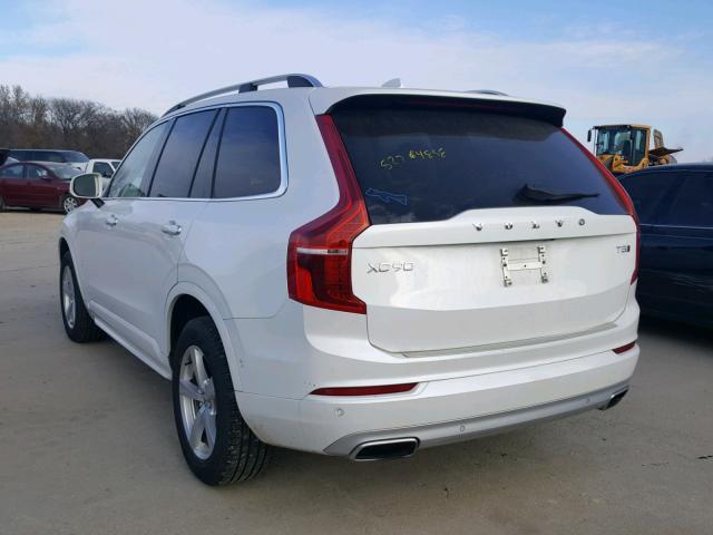 YV4102XK3H1118702 - 2017 VOLVO XC90 T5 WHITE photo 3