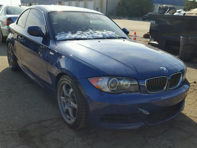 WBAUC9C56BVM11118 - 2011 BMW 135 I BLUE photo 1