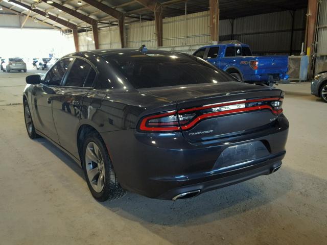 2C3CDXHG5GH286188 - 2016 DODGE CHARGER SX BLUE photo 3