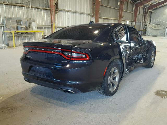 2C3CDXHG5GH286188 - 2016 DODGE CHARGER SX BLUE photo 4