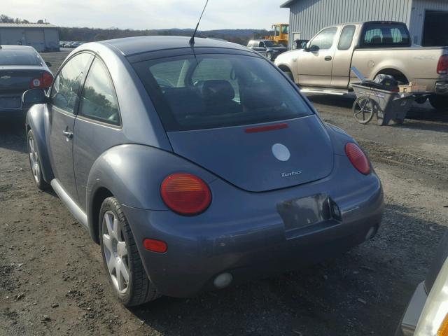 3VWDD21C13M440950 - 2003 VOLKSWAGEN NEW BEETLE GRAY photo 3