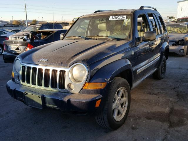 1J4GL58K86W271350 - 2006 JEEP LIBERTY LI BLUE photo 2