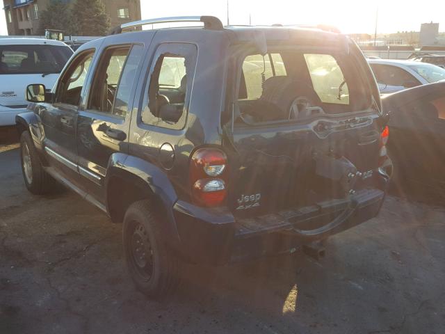 1J4GL58K86W271350 - 2006 JEEP LIBERTY LI BLUE photo 3