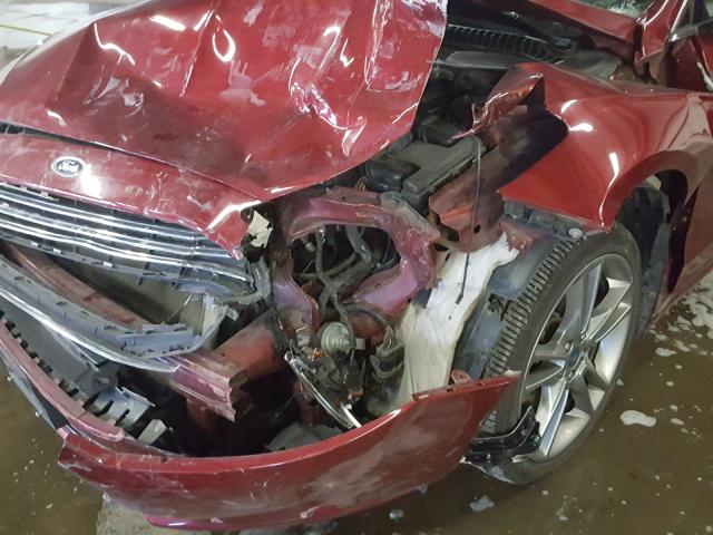 3FA6P0D98ER288216 - 2014 FORD FUSION TIT RED photo 9