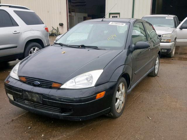 3FAFP31381R249699 - 2001 FORD FOCUS ZX3 BLACK photo 2