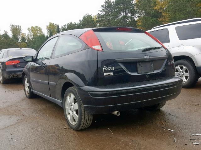 3FAFP31381R249699 - 2001 FORD FOCUS ZX3 BLACK photo 3