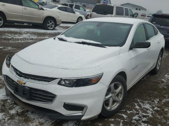 1G1ZB5ST1GF217496 - 2016 CHEVROLET MALIBU LS WHITE photo 2