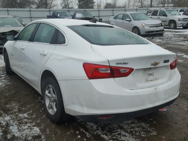 1G1ZB5ST1GF217496 - 2016 CHEVROLET MALIBU LS WHITE photo 3