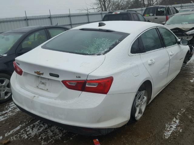 1G1ZB5ST1GF217496 - 2016 CHEVROLET MALIBU LS WHITE photo 4