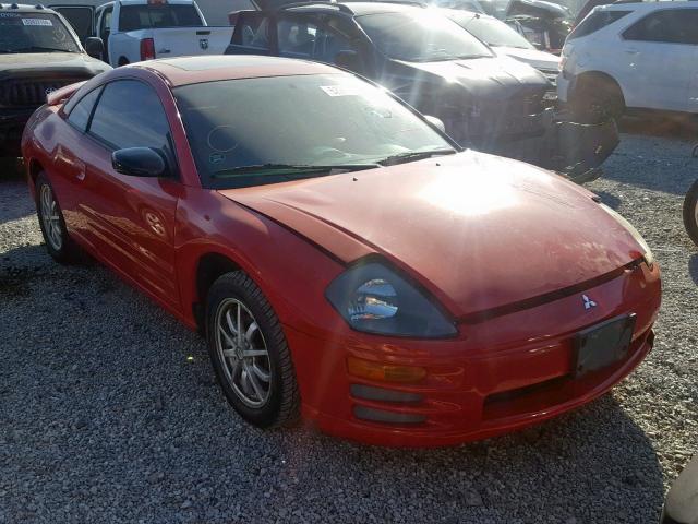 4A3AC44G12E074606 - 2002 MITSUBISHI ECLIPSE GS RED photo 1