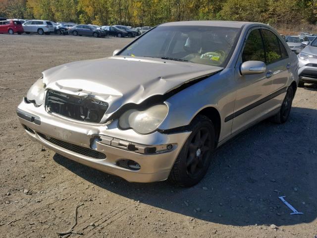 WDBRF61J84F496828 - 2004 MERCEDES-BENZ C 240 TAN photo 2