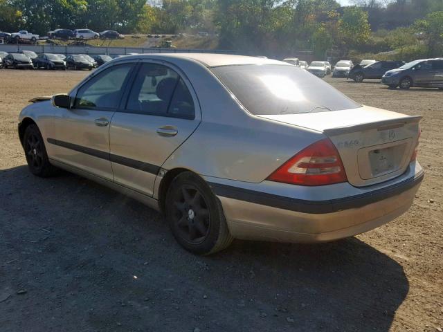 WDBRF61J84F496828 - 2004 MERCEDES-BENZ C 240 TAN photo 3