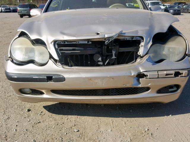 WDBRF61J84F496828 - 2004 MERCEDES-BENZ C 240 TAN photo 7