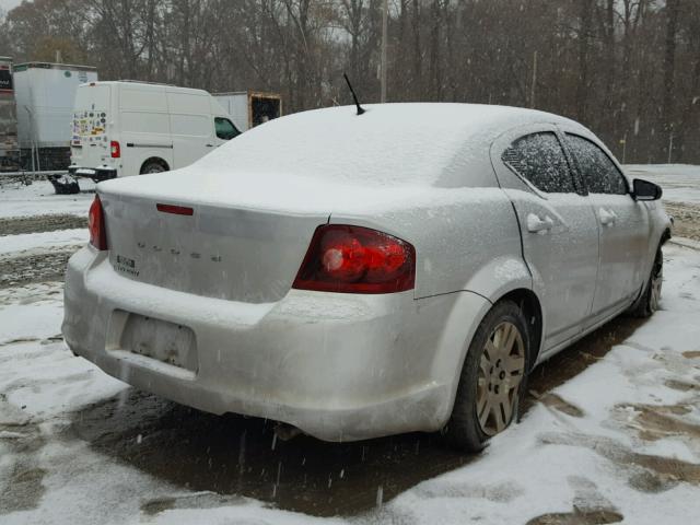 1B3BD4FB5BN609492 - 2011 DODGE AVENGER EX SILVER photo 4