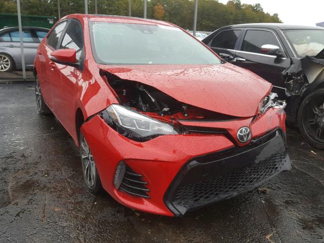 5YFBURHE6JP823265 - 2018 TOYOTA COROLLA L RED photo 1