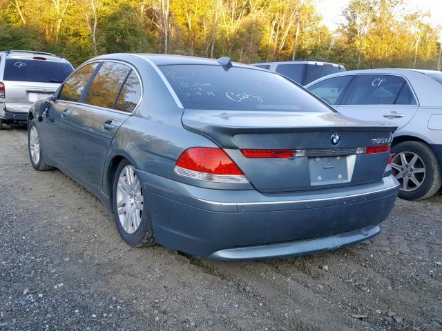 WBAGN63473DR18257 - 2003 BMW 745 LI GREEN photo 3