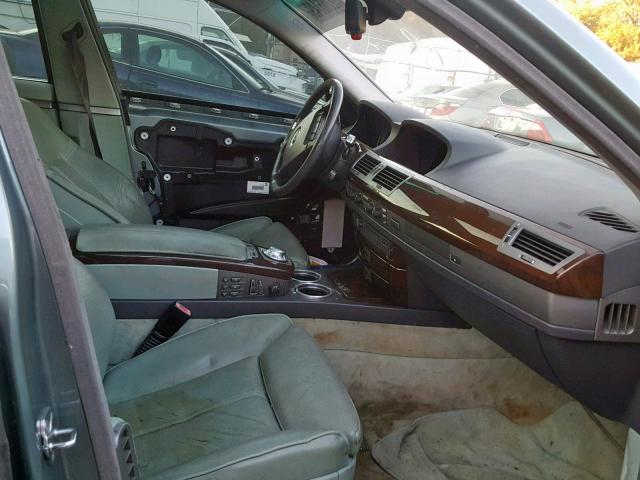 WBAGN63473DR18257 - 2003 BMW 745 LI GREEN photo 5