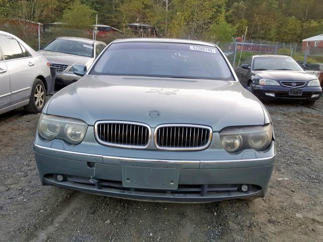 WBAGN63473DR18257 - 2003 BMW 745 LI GREEN photo 9