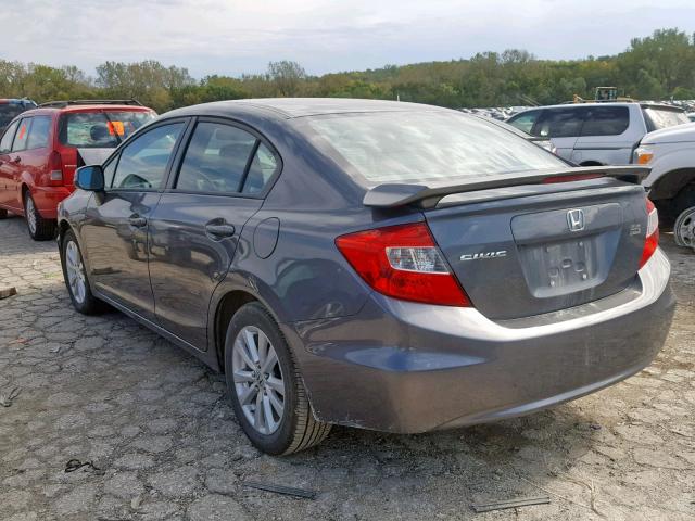 19XFB2F90CE002106 - 2012 HONDA CIVIC EXL 灰色 照片 3