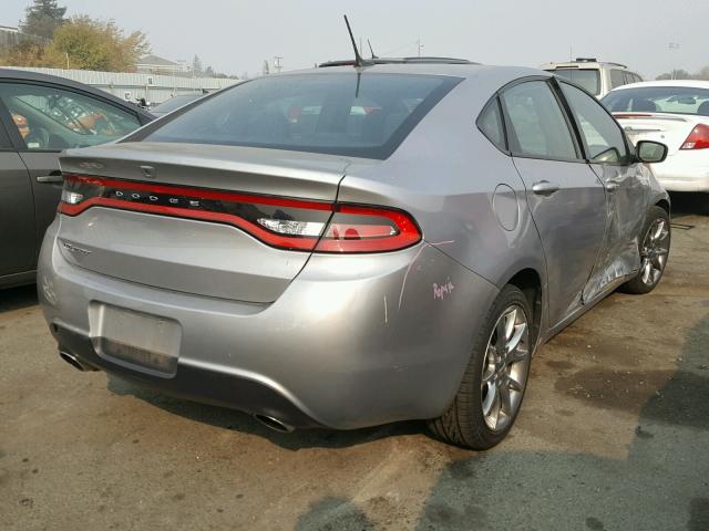 1C3CDFBB4FD238006 - 2015 DODGE DART SXT GRAY photo 4