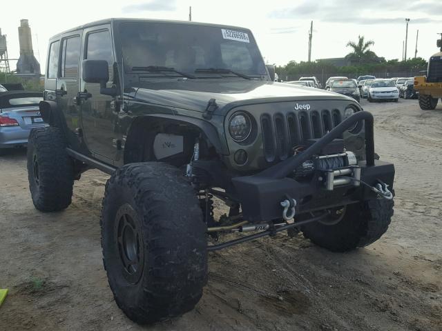 1J4GA59117L220108 - 2007 JEEP WRANGLER S GREEN photo 1