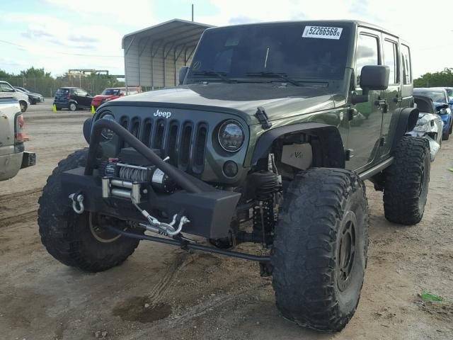 1J4GA59117L220108 - 2007 JEEP WRANGLER S GREEN photo 2