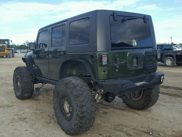 1J4GA59117L220108 - 2007 JEEP WRANGLER S GREEN photo 3