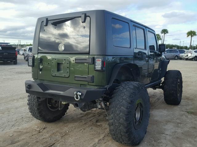 1J4GA59117L220108 - 2007 JEEP WRANGLER S GREEN photo 4