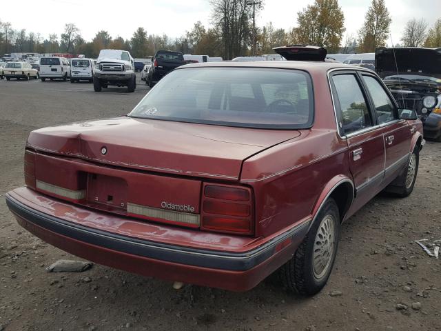 1G3AL54N5N6335872 - 1992 OLDSMOBILE CUTLASS CI ბურგუნდია ფოტო 4