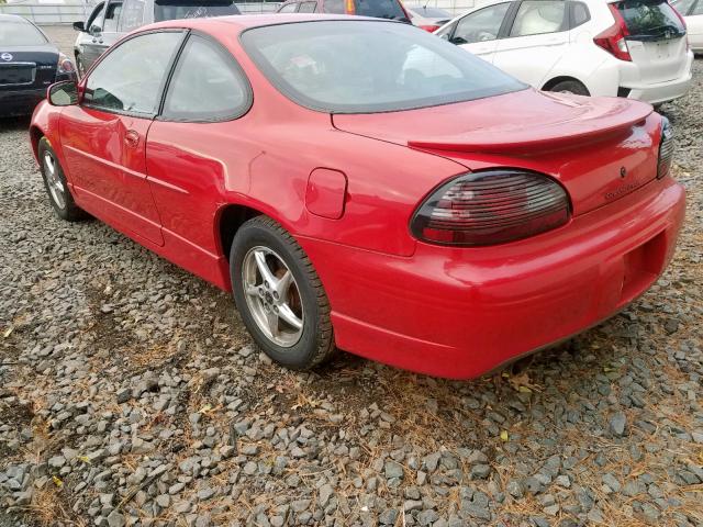 1G2WP12K5YF143436 - 2000 PONTIAC GRAND PRIX RED photo 3