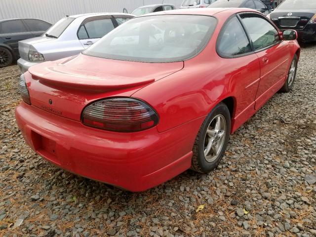 1G2WP12K5YF143436 - 2000 PONTIAC GRAND PRIX RED photo 4