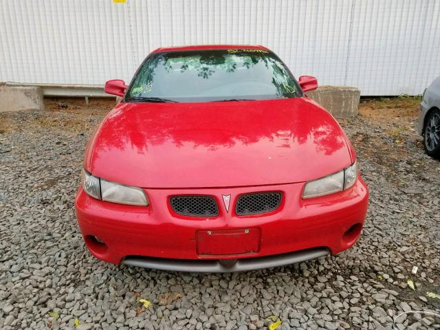 1G2WP12K5YF143436 - 2000 PONTIAC GRAND PRIX RED photo 9