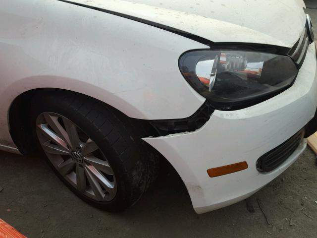 WVWDB7AJ5CW349085 - 2012 VOLKSWAGEN GOLF 白色 照片 9