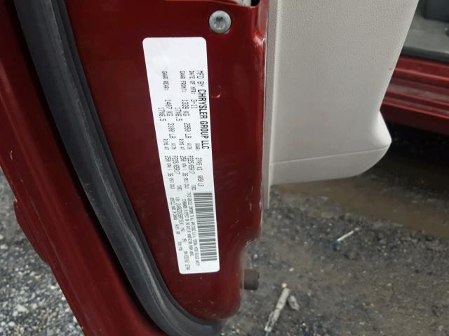 2V4RW3DG5BR718141 - 2011 VOLKSWAGEN ROUTAN SE RED photo 10