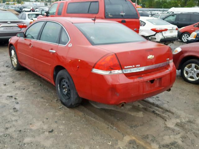 2G1WU583789177567 - 2008 CHEVROLET IMPALA LTZ RED photo 3