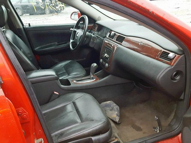 2G1WU583789177567 - 2008 CHEVROLET IMPALA LTZ RED photo 5