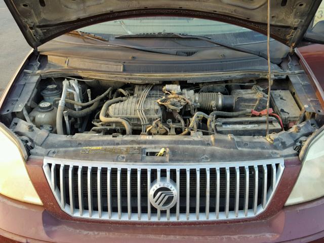 2MRDA222X6BJ00751 - 2006 MERCURY MONTEREY L BURGUNDY photo 7