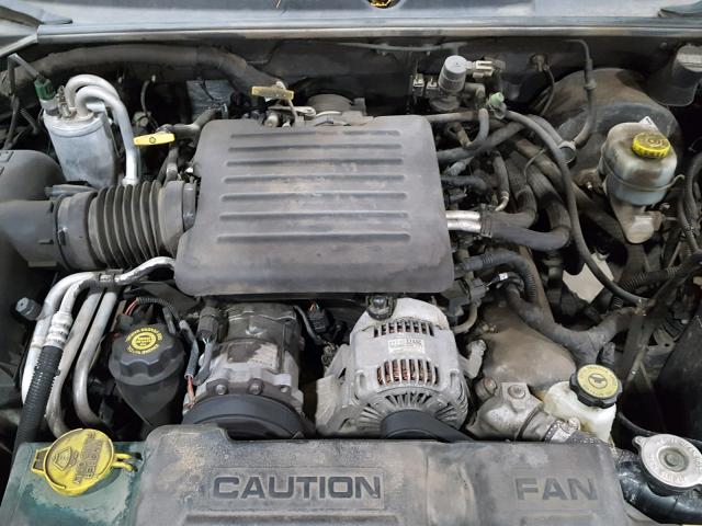 1B7GG22NXYS621843 - 2000 DODGE DAKOTA GREEN photo 7